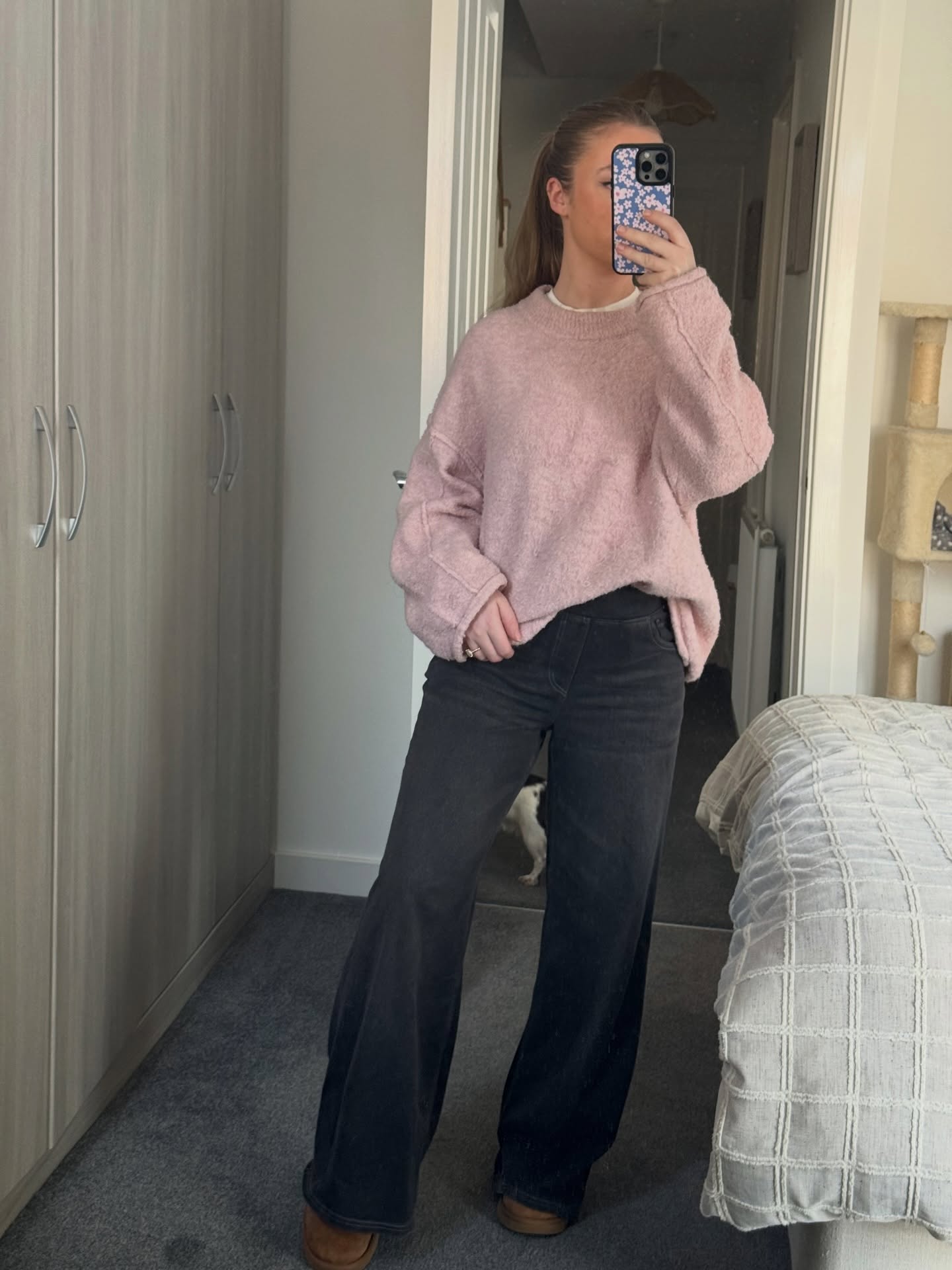 Brown polka dot backless dress